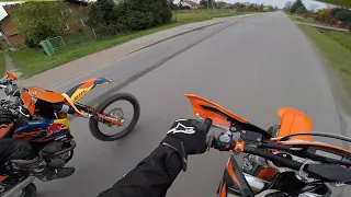 KTM SX-F 250  vs  XC-W 125