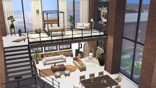 Industrial LOFT Penthouse || The Sims 4: Stop Motion (No CC)