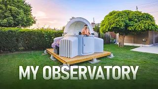 I Built an OBSERVATORY in my Backyard (SKYSHED POD)