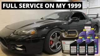 how to change every fluid on a Mitsubishi 3000GT VR4