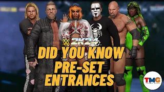 WWE 2K24 : Did you know Preset Entrances
