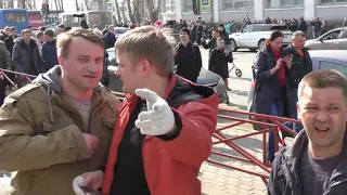 Провокаторы на митинге в Архангельске