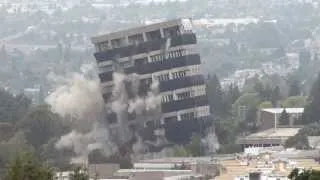 Warren Hall Implosion, California State University East Bay (CalState Hayward), August 17, 2013