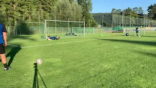 Tormann Training Miljan Nikolić mit TT Miro Bodrazic