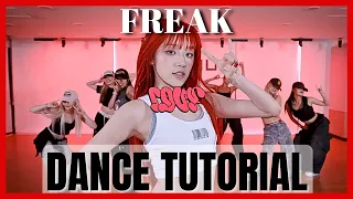 YUQI - 'FREAK' Dance Practice Mirrored Tutorial (SLOWED)