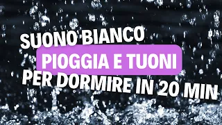 Suono della pioggia che cade e tuoni per rilassarsi, liberare la mente e favorire il sonno profondo