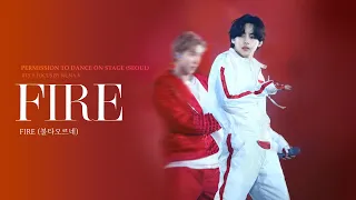 220312 Permission to Dance on Stage in  Seoul - 불타오르네(FIRE) / BTS V / 방탄소년단 뷔 (4K fancam)