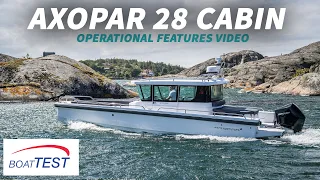 Axopar 28 Cabin (2019-) Test Video - By BoatTEST.com