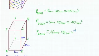 Pole powierzchni prostopadłościanu - Matematyka Szkoła Podstawowa i Gimnazjum