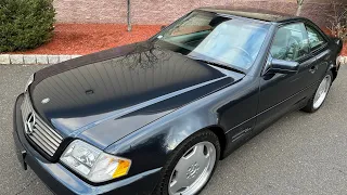 1998 Mercedes-Benz SL500 Sport 31k miles Black Opal/Panoramic roof exterior video 12/12/22