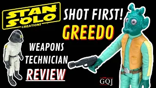 Stan Solo Shot First! Movie Accurate Greedo & Weapons Technician Review