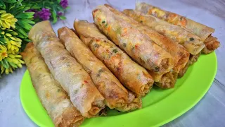 PANTES AJA VIRAL TERNYATA ENAK BANGET || LUMPIA TELUR GULUNG