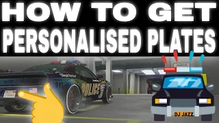 GTA 5  💥 PUT PERSONAL PLATES ON POLICE CARS 💥 🚓🚕🚑🛴 ANY CAR - EASY!!