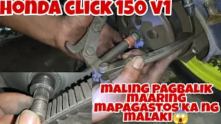 dahil sa maling pag pagbalik ng CVT napagastos ng malaki||honda click150 v1