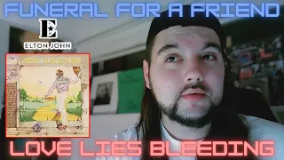Drummer reacts to "Funeral for a Friend / Love Lies Bleeding" by Elton John