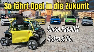 Opel Corsa Facelift, Mokka, Astra, Vivaro und Co. So fährt der Blitz mit Elektroautos in die Zukunft