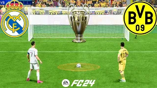 FIFA 24 | REAL MADRID VS BORUSSIA DORTMUND | UCL FINAL | RONALDO VS MESSI | PENALTY SHOOTOUT - PS5