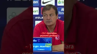 Ergin Ataman çileden çıktı! Basın toplantısını bitirmek isteyen FIBA yetkilisine tepki gösterdi!