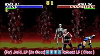 Kano_ All_Fatality 😘 Ultimate Mortal Kombat Trilogy ( Sega Genesis Rom Hack v23 )