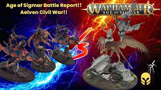 Age of Sigmar Battle Report!! NEW Lumineth Realm Lords vs Idoneth Deepkin: Zaitrec vs Nautilar!!