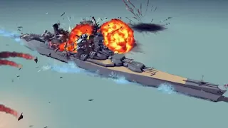 Satisfying Destruction Madness! #26 Feat. Battleship vs F-16 Fighter Jet | Besiege