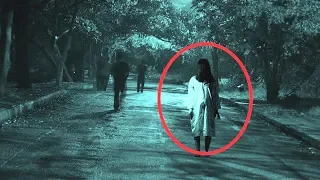 Strange Girl or Ghost Following A Man!! Real Paranormal Activity Caught on CCTV Camera!!