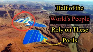 Secret Behind Giant Pools in Moab City, Utah Desert