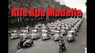 Alle Modelle der Piaggio Ape - Die Apeschrauber