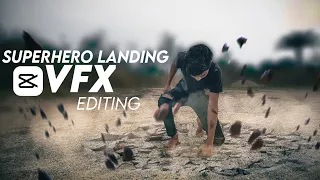 Superhero landing VFX Editing in capcut in hindi | Mobile VFX editing | capcut tutorial | tutorial