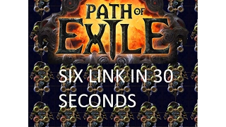 How To Six Link A POE Item In 30 Seconds