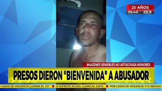 Así le dan la bienvenida a un violador en la cárcel