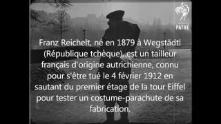 Death Jump - PARIS - TOUR EIFFEL - 1912 - Franz Reichelt