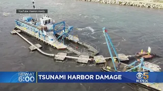 Tsunami From Volcanic Eruption Damages Harbor In Santa Cruz