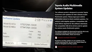 How to update Toyota Navigation firmware & Audio Firmware