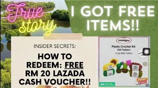 Unlocking Free RM 20 Lazada Cash Voucher: My Step-by-Step Guide to get free things! #hopemediatv7