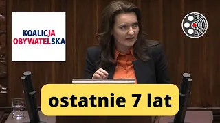 Marzena Okła-Drewnowicz w sprawie skutków zmian w ciągu ostatnich 7 lat