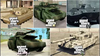 GTA  Evolution of TANK (GTA 3 vs VC vs SA vs IV vs V) 1997-2013