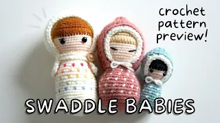 SWADDLE BABIES Pattern Preview · Free Amigurumi Crochet Doll Pattern