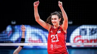 Jovana Kocic - Best Volleyball Actions | Volleyball Spikes and Blocks | VNL 2021