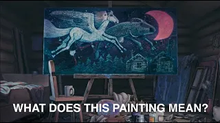 What does Ursula's painting mean in Kiki's Delivery?