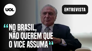 TEMER DIZ QUE MOURÃO ESTÁ ENTROSADO COM BOLSONARO E ELOGIA PAPEL DISCRETO