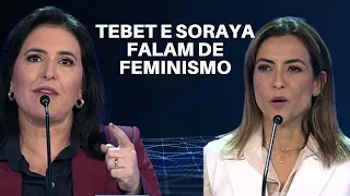 Simone Tebet e Soraya Thronicke debatem mulheres na política