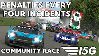 PENALTIES EVERY FOUR INCIDENTS | Ford GT GT3 Retirement Race | Team I5G