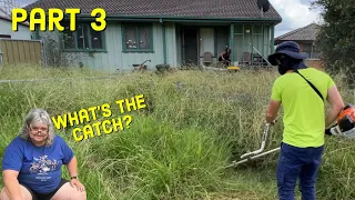 Is this a SCAM??? Part 3 FREE Overgrown Yard Cleanup (The FINAL Part)