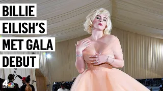 Met Gala: Billie Eilish Channels Marilyn Monroe on Red Carpet