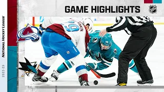 Avalanche @ Sharks 4/6 | NHL Highlights 2023