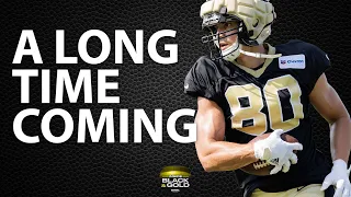 Saints (finally) put pads on, and Jimmy Graham trucks a dude. Welcome back | Inside Black & Gold