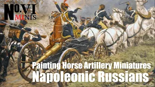 Speed-painting Russian Napoleonic Horse Artillery Miniatures!