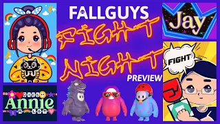 Fight Night Preview! Custom Lobbies Leaderboard! !Code #fallguys