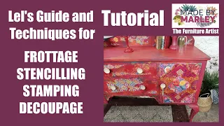 5 MUST KNOW TRICKS for FROTTAGE, STENCILLING, STAMPING and DECOUPAGE